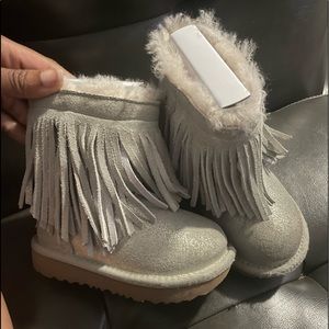 Grey girls UGG boots